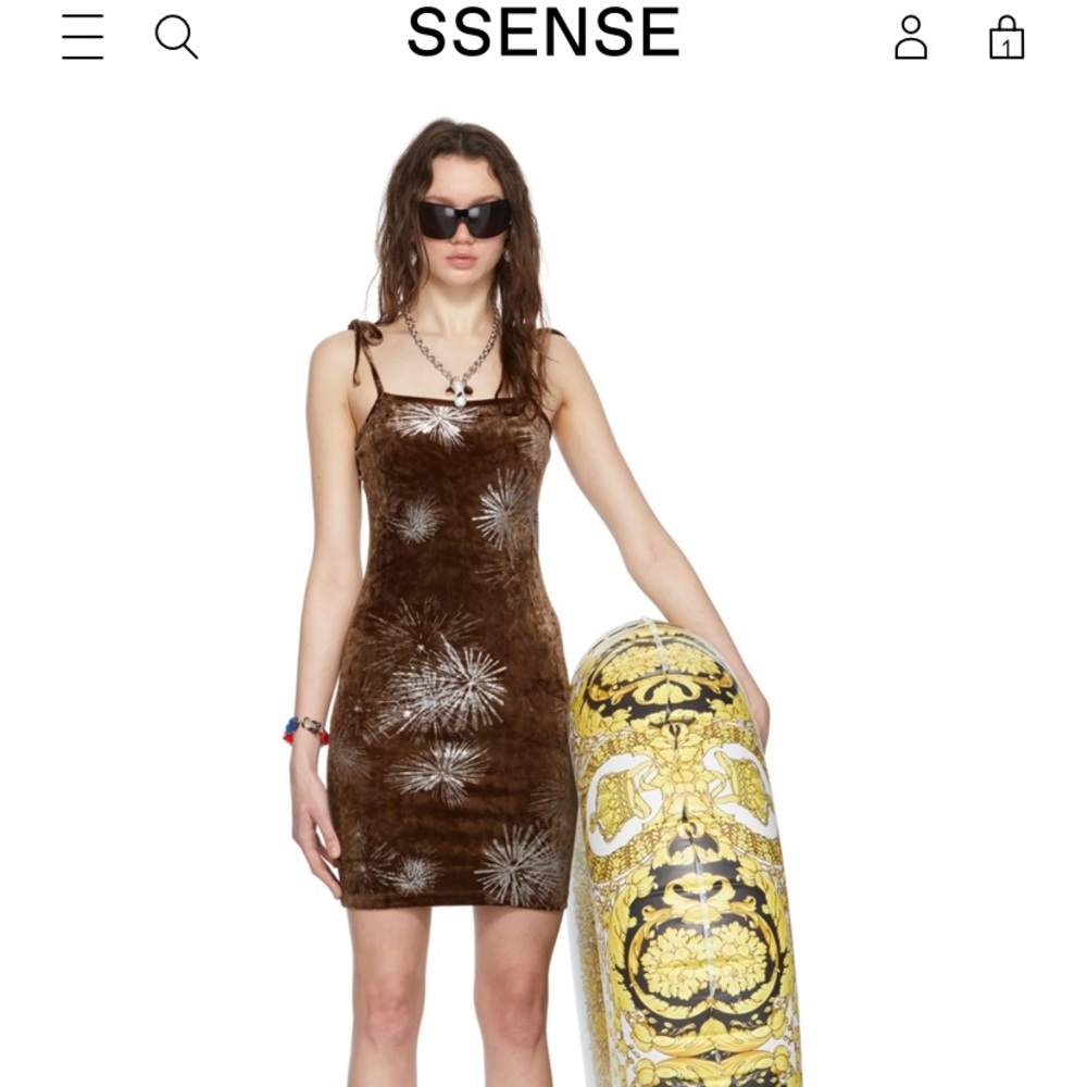 NWT I’m Sorry by Petra Collins Im Sorry by Petra Collins SSENSE Tie velvet dress
